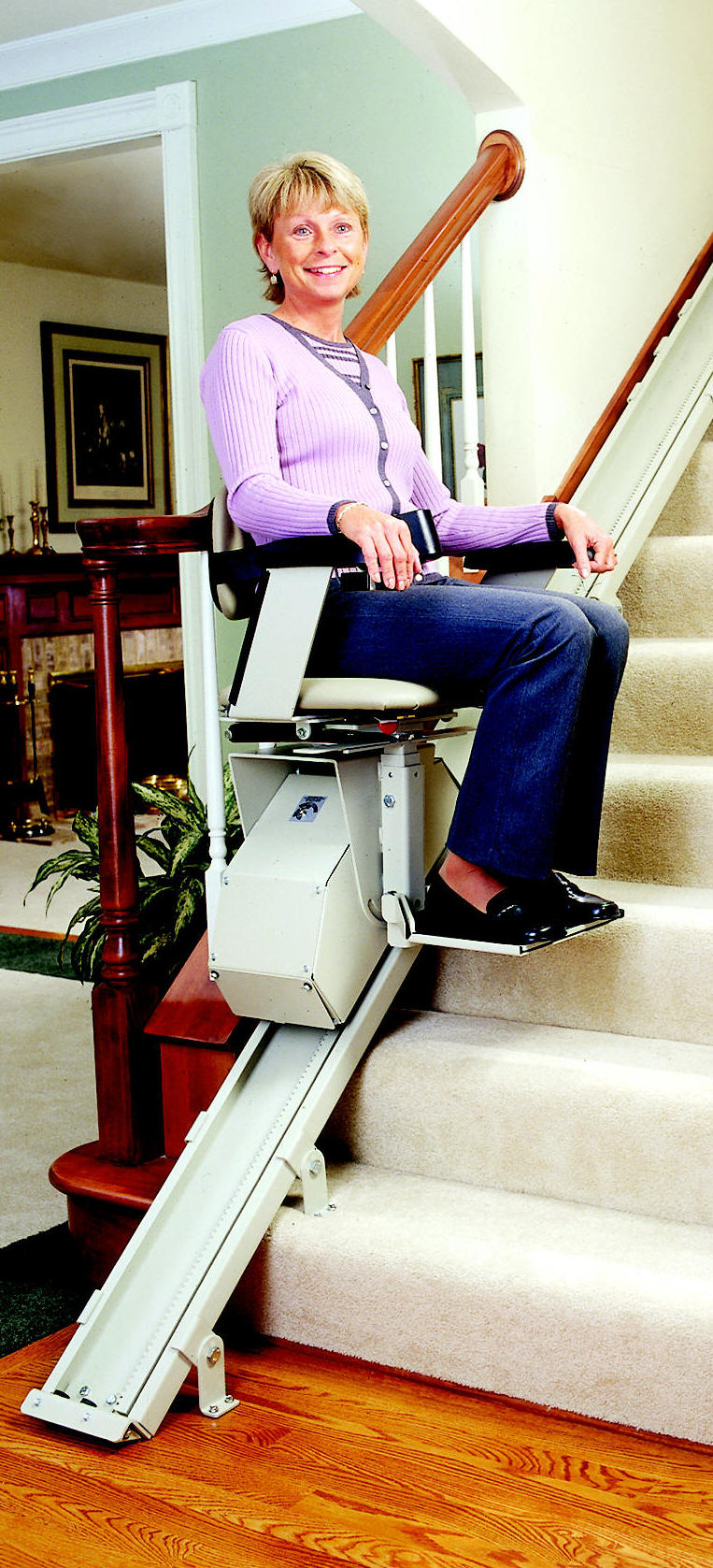 San Francisco Residential Home Straight Rail Chairlift